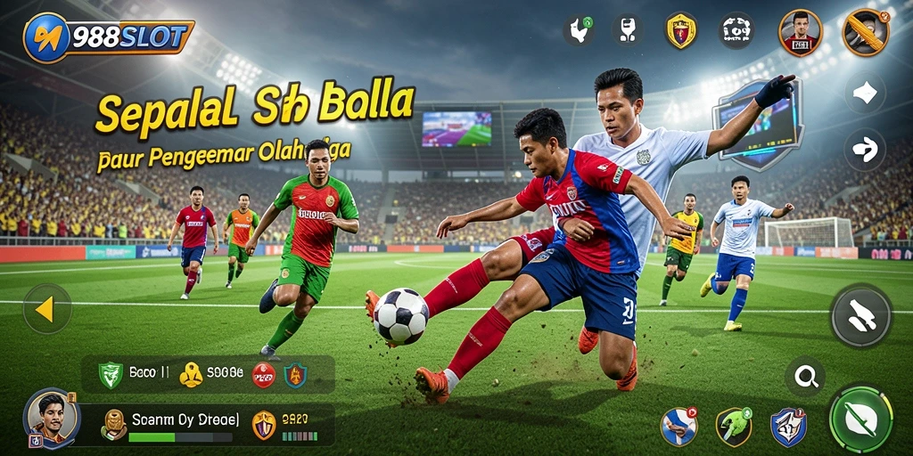 Tampilan screenshot permainan <strong>988SLOT</strong> yang menunjukkan aksi seru di lapangan.