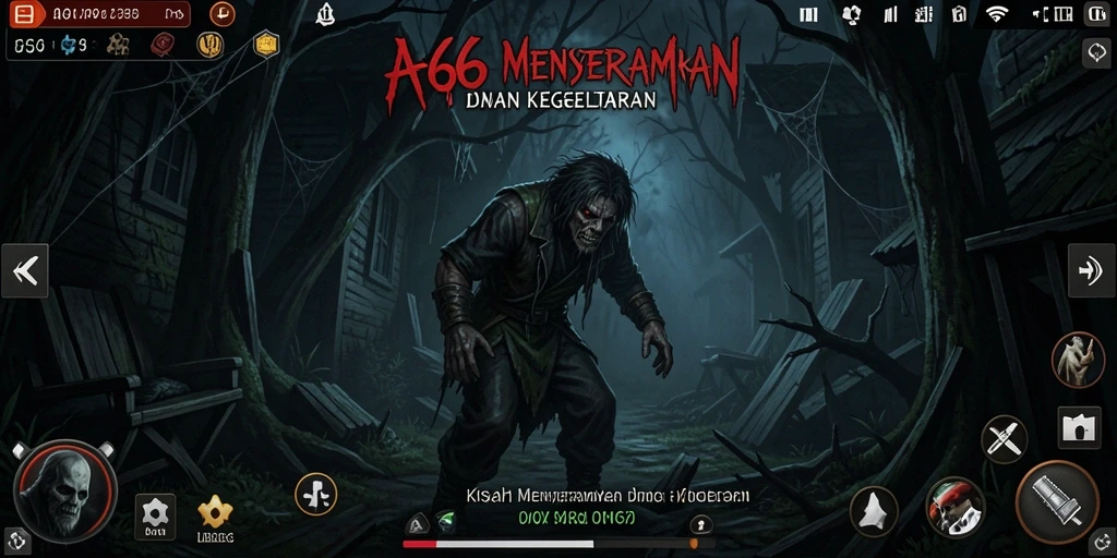 Screenshot menunjukkan momen menegangkan di dalam game Horror.