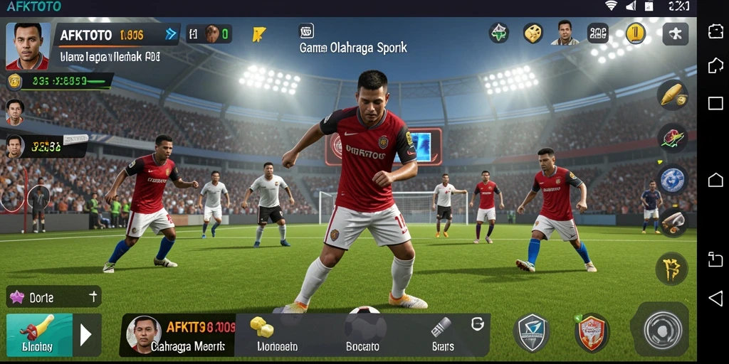 Screenshot gameplay AFKTOTO menampilkan aksi seru dari berbagai olahraga.