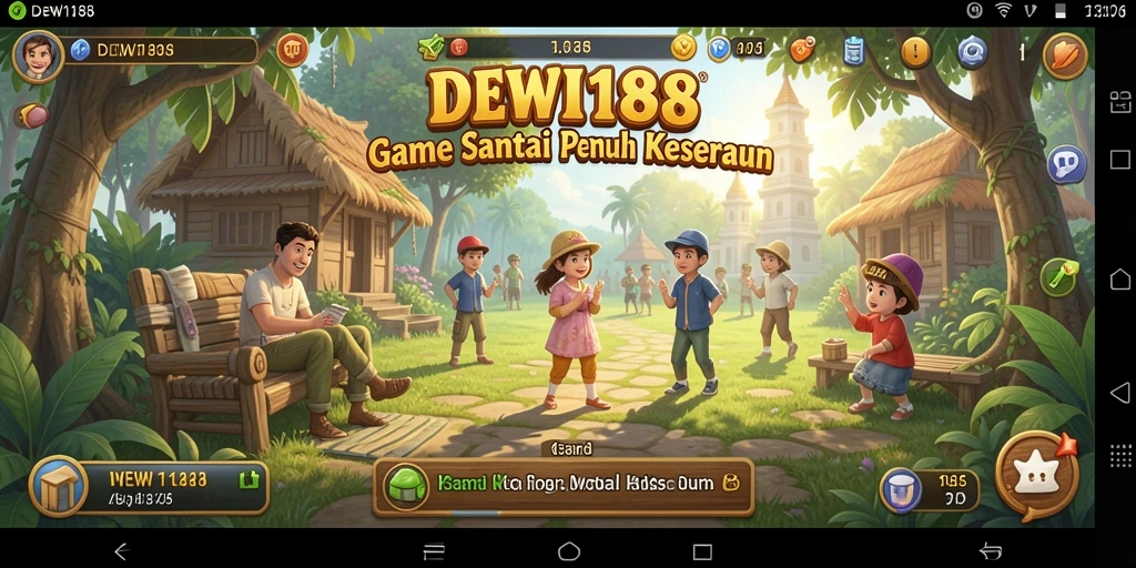 Tampilan gameplay seru DEWI188 dengan banyak karakter menarik.
