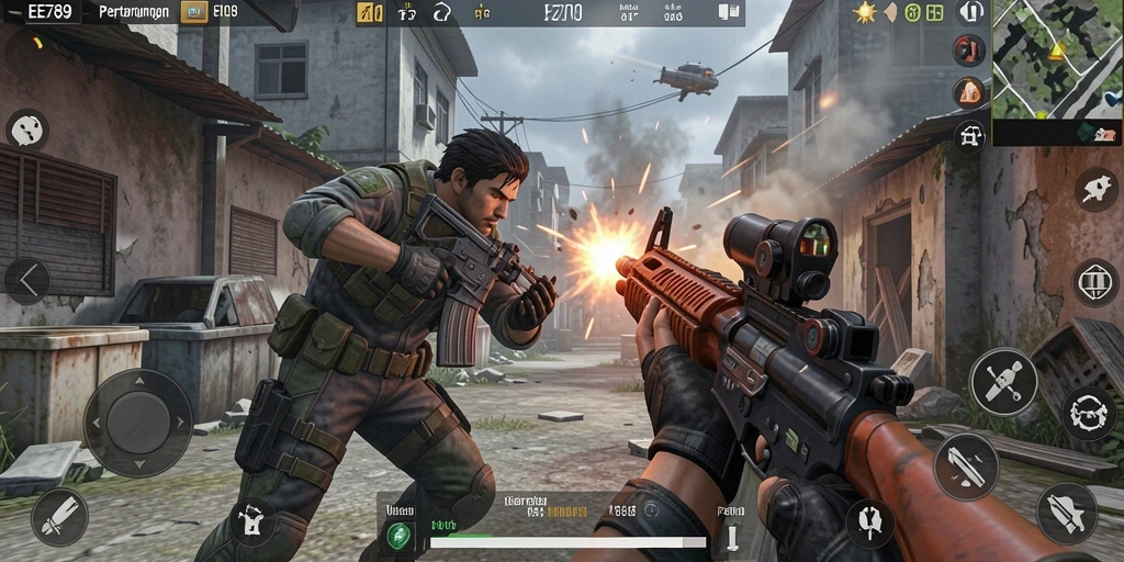 Gameplay intens FPS di EE789 dengan aksi menembak yang mendebarkan.