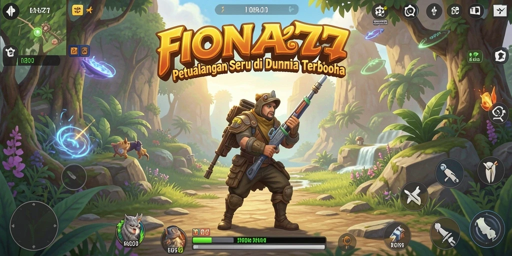 Tampilan gameplay <strong>FIONA77</strong> dalam dunia terbuka yang menakjubkan.
