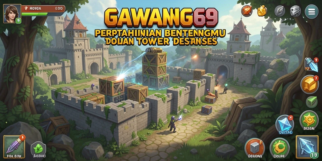 Tampilan gameplay GAWANG69 yang seru dalam Tower Defense.