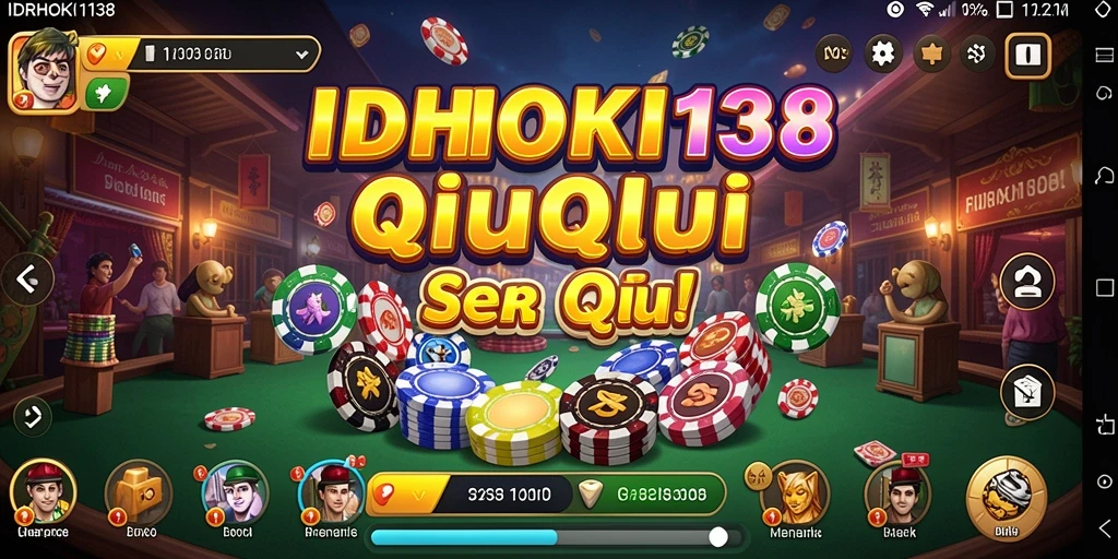 Tampilan grafik menarik dari gameplay QiuQiu IDRHOKI138.