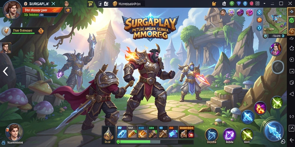 Tampilan gameplay SURGAPLAY yang mendebarkan di dunia MMORPG.